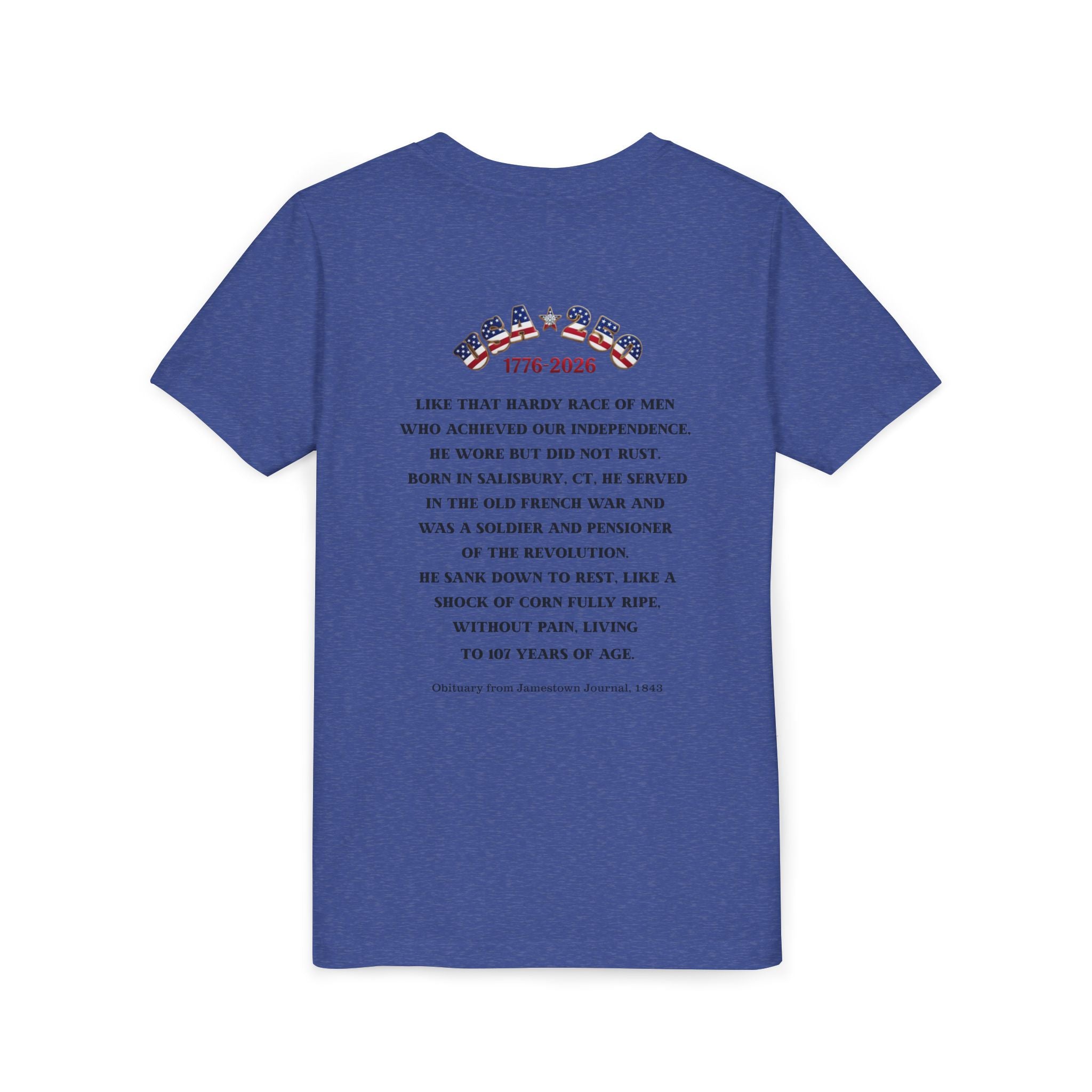 OWENS FAMILY with authentic obituary - Proud Descendant of a Patriot Unisex Kids Tee | Revolutionary Soldier, American Flag