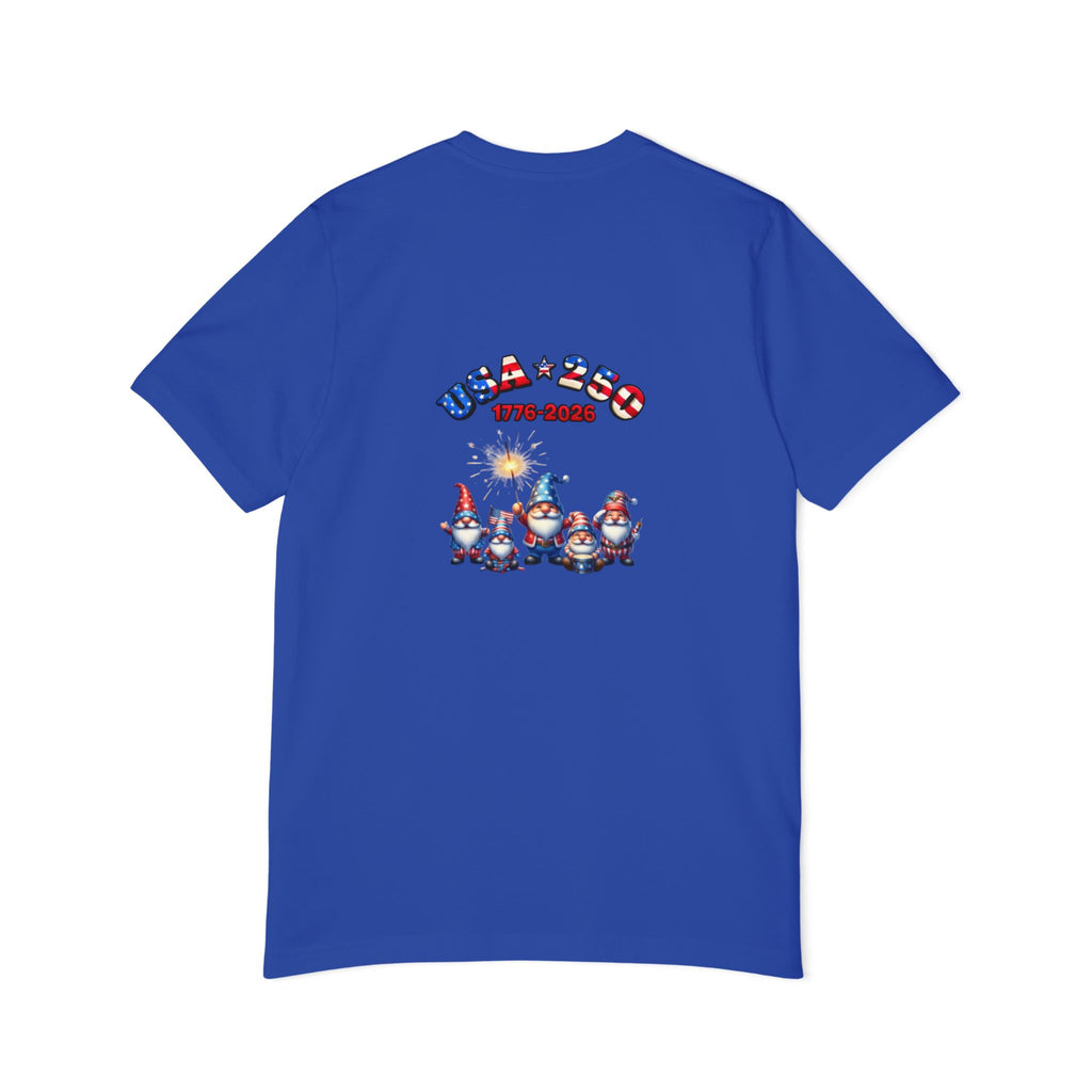 Chilling with My Gnomies Patriotic Unisex T-Shirt | USA 250, 1776-2026