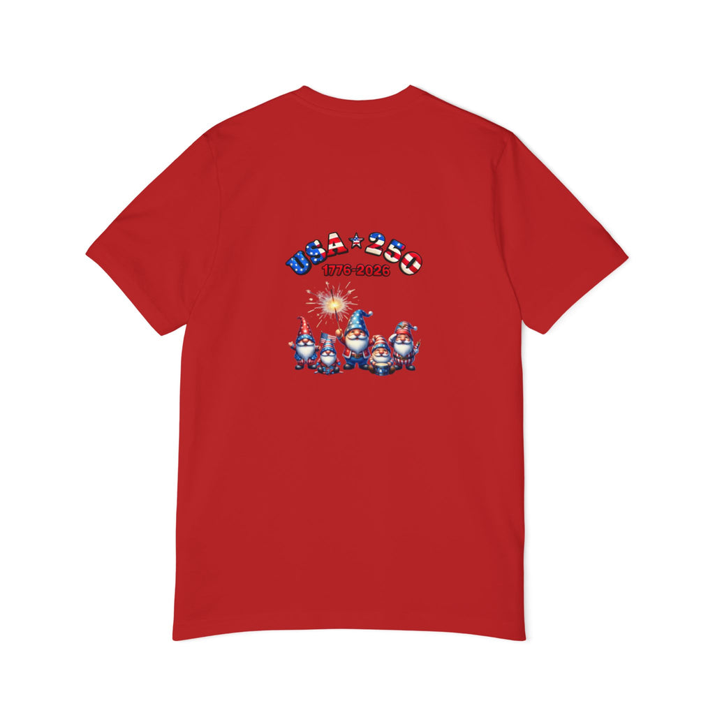 Chilling with My Gnomies Patriotic Unisex T-Shirt | USA 250, 1776-2026