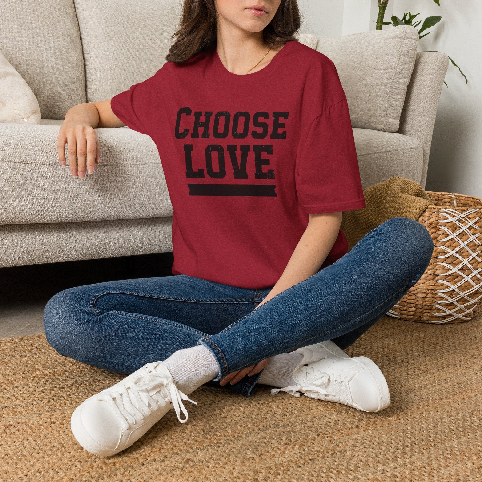 Choose Love Inspirational Unisex T-Shirt | Strong Love Message Tee