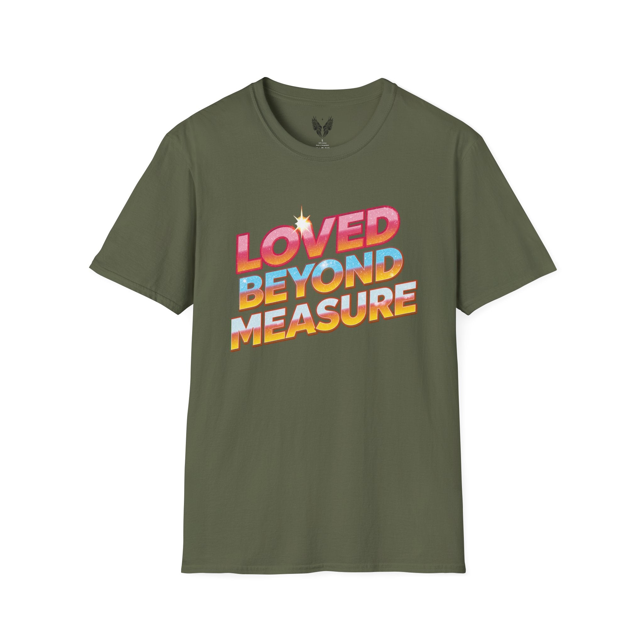 Loved Beyond Measure Unisex Tee | Love Gratitude T-Shirt, Vintage 80's