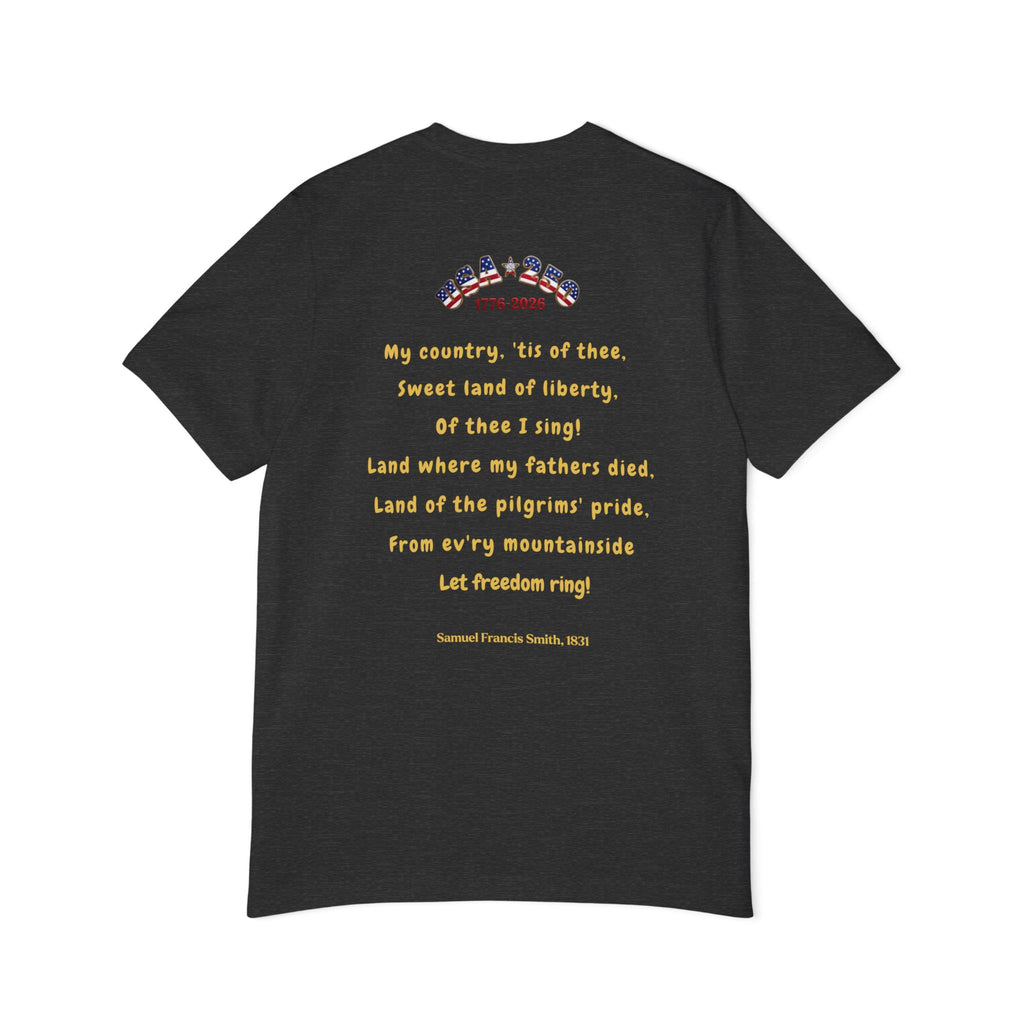 Of Thee I Sing USA 250 Unisex T-Shirt, 1776-2026 | Patriotic Tee