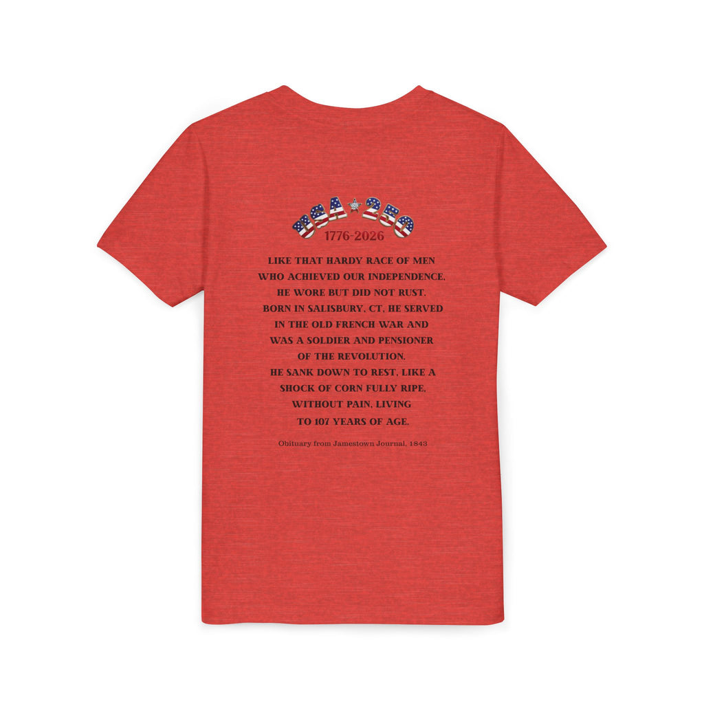 OWENS FAMILY with authentic obituary - Proud Descendant of a Patriot Unisex Kids Tee | Revolutionary Soldier, American Flag