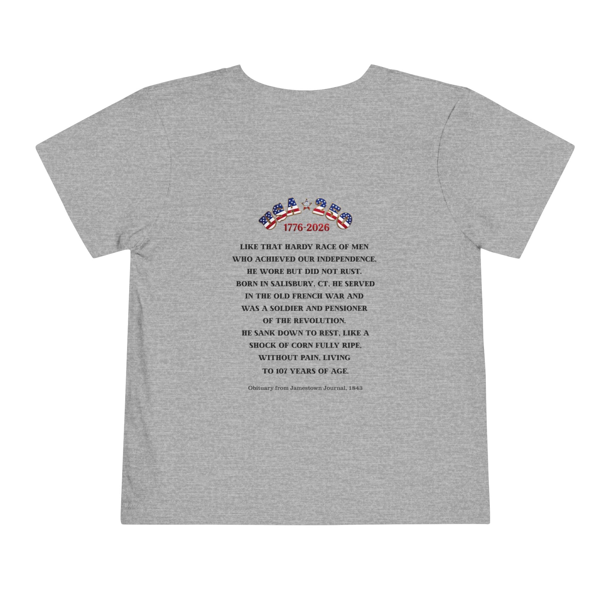 OWENS FAMILY with authentic obituary - Proud Descendant of a Patriot Unisex Toddler Tee | Revolutionary Soldier, American Flag
