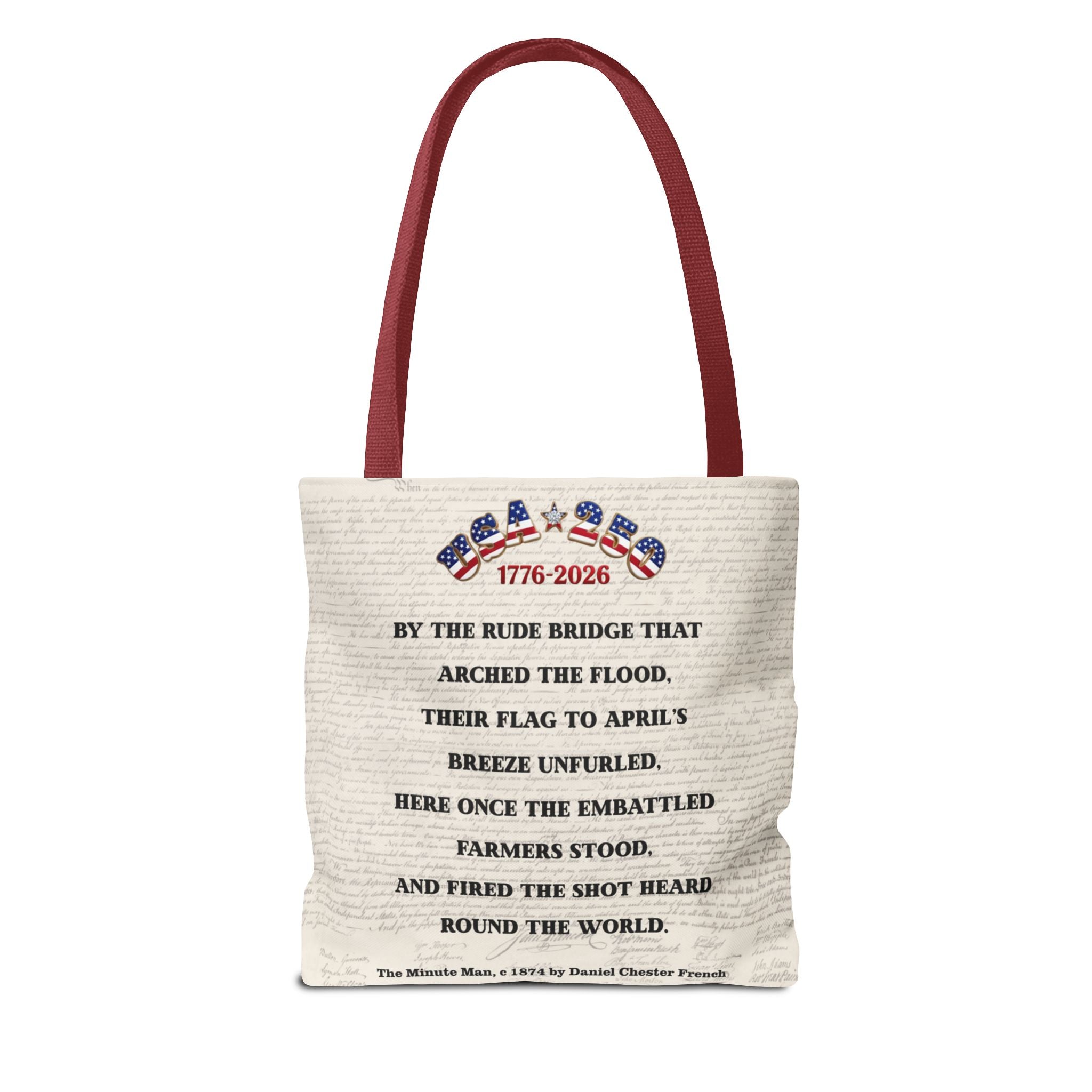 Patriot Descendant Tote Bag — "Proud Descendant of a Patriot" Revolutionary War Tribute | Personalize