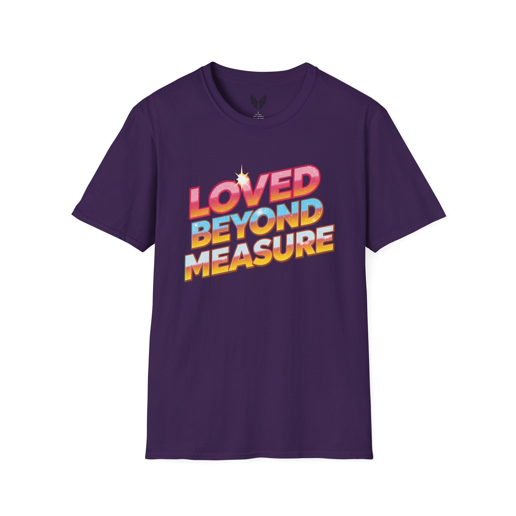 Loved Beyond Measure Unisex Tee | Love Gratitude T-Shirt, Vintage 80's