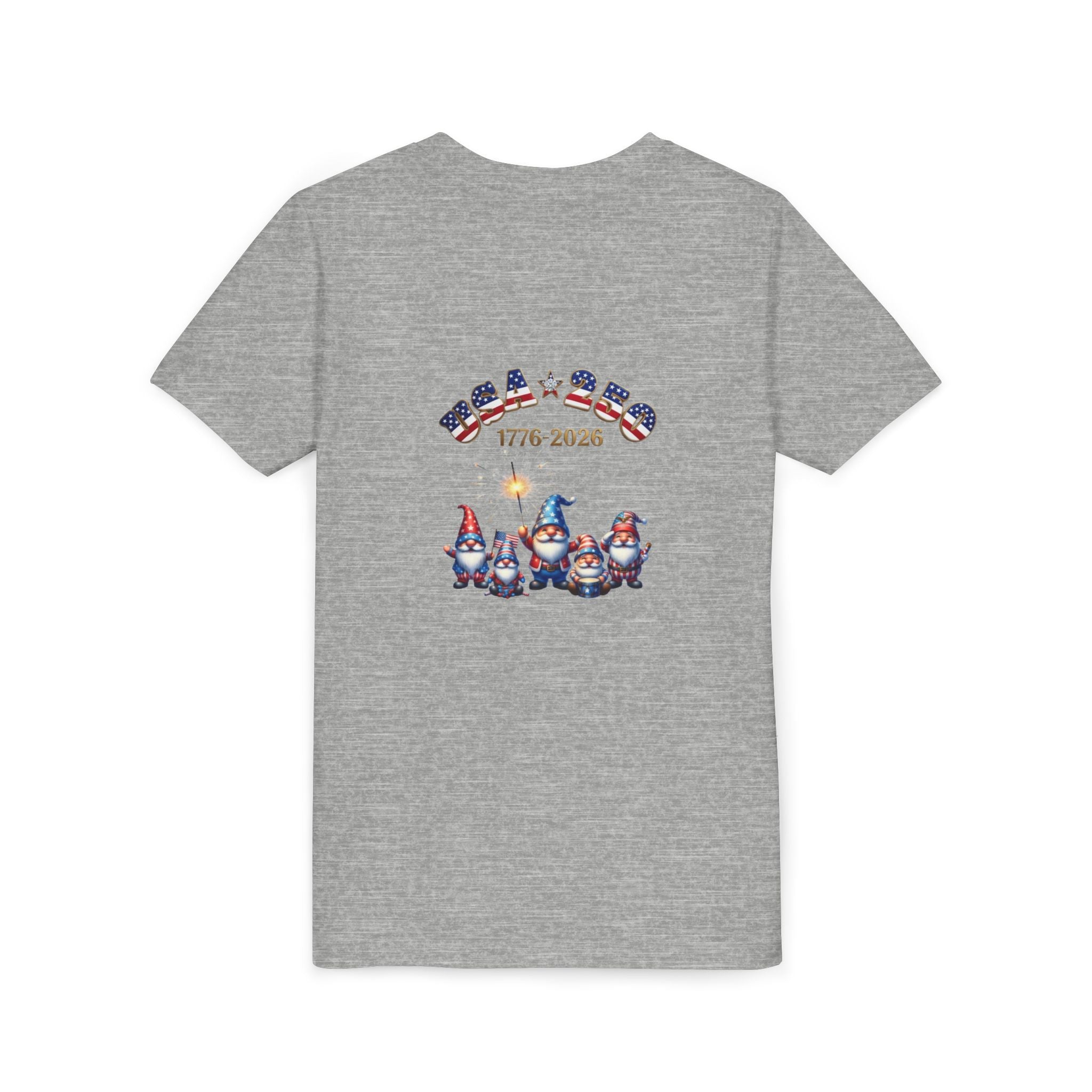 Chilling With My Gnomies Unisex Youth Tee | Patriotic 4th of July, USA 250 Tribute
