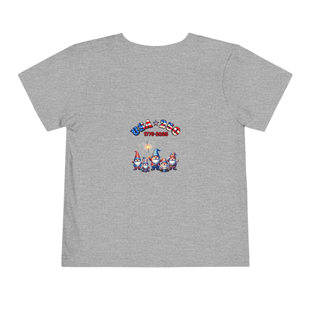 Patriotic Gnomes Unisex Toddler Tee | USA Stars Stripes 1776-2026