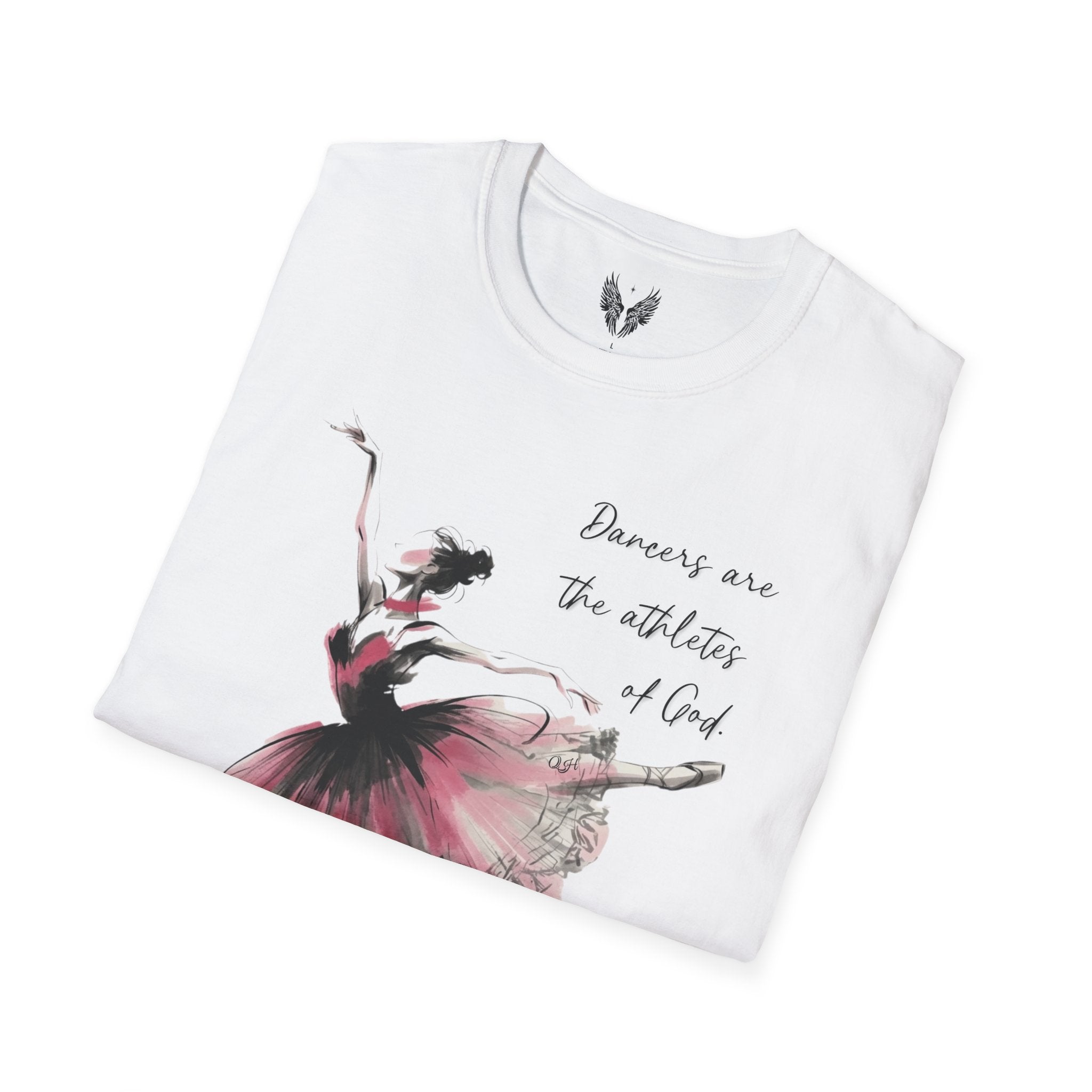 Ballerina Watercolor Illustration T-Shirt | Dancers Are The Athletes of God,  Albert Einstein