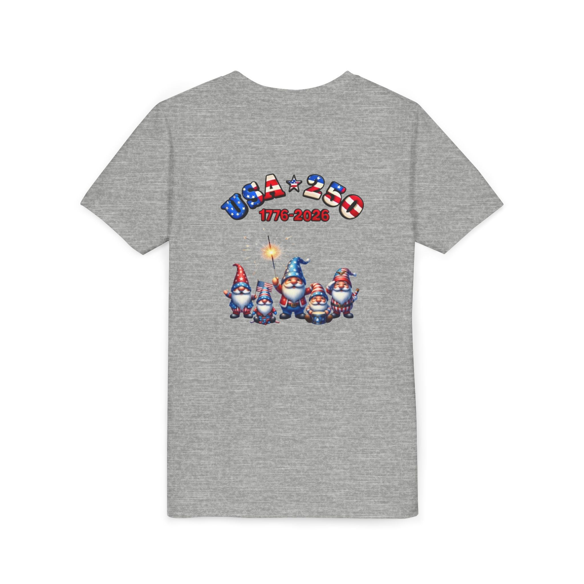 Chilling With My Gnomies Unisex Youth Tee | Patriotic 4th of July, USA 250 Tribute