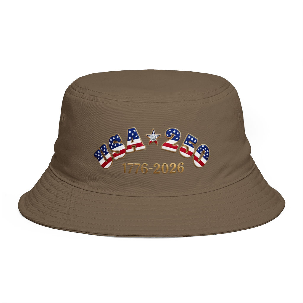 USA 1776-2026 Patriotic Bucket Hat | Fourth of July Celebration or Gardening