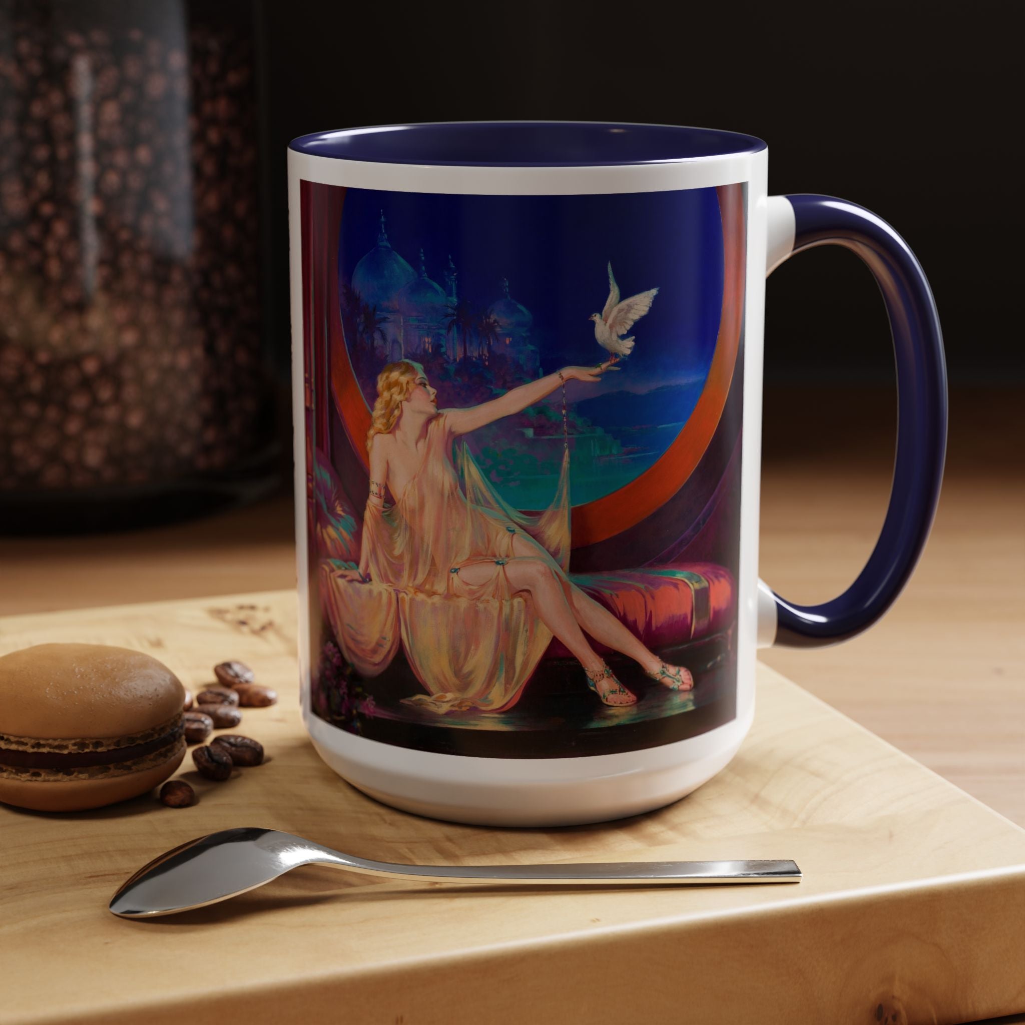 Gratitude and Peace Henry Clive Sultana 1925 Accent Coffee Mug | Inspirational Quote