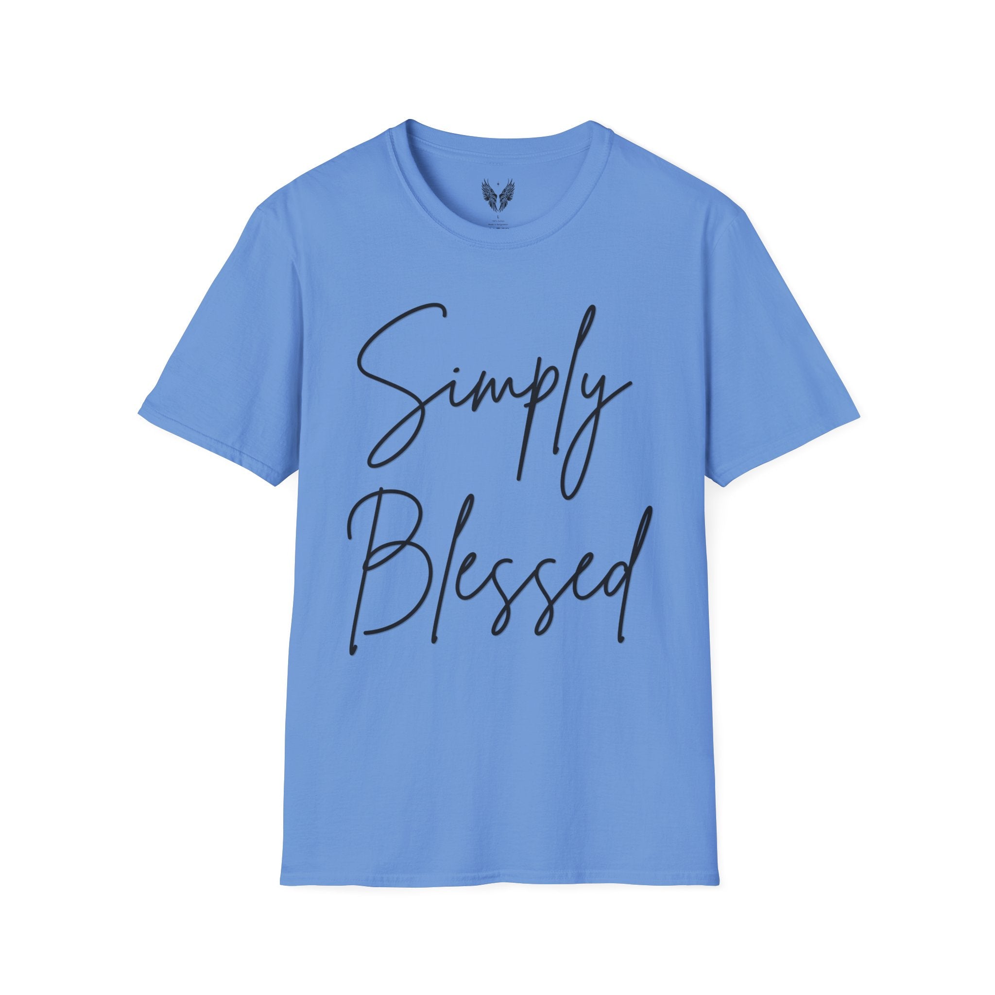 Simply Blessed Message Unisex Tee | Love, Gratitude, Faith T-Shirt